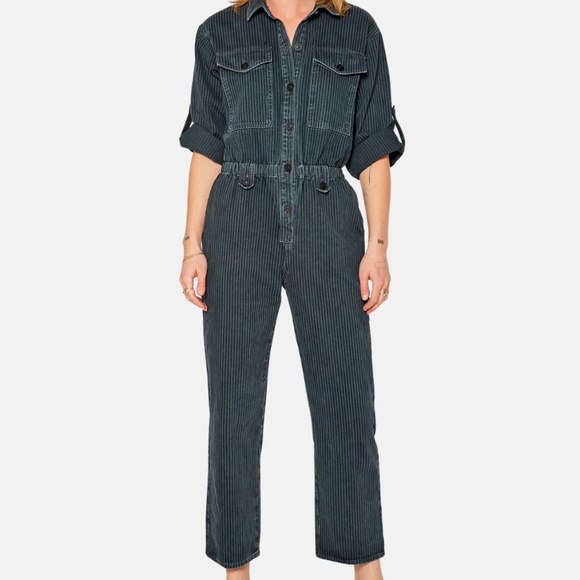 Noend Denim Britt Elastic Waist Jumpsuit - Picture 1 of 7